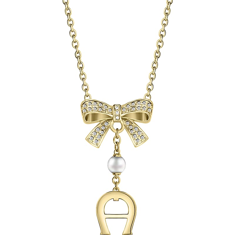 Necklace with bow gold gold coloured Jewelry Women Aigner