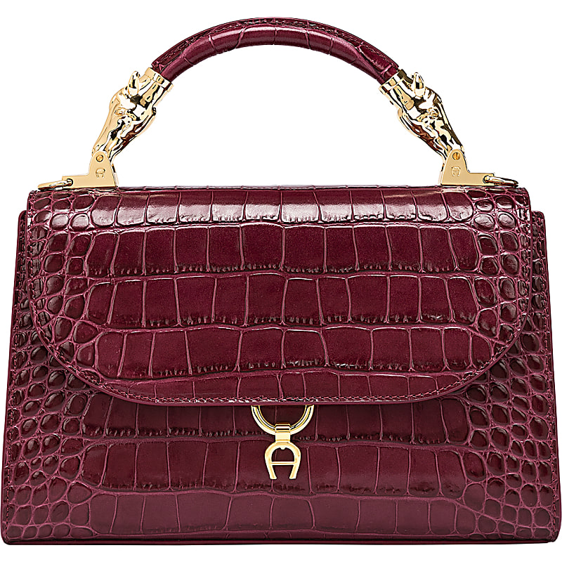 Donna Handbag Croco S black Bags Women AIGNER Club