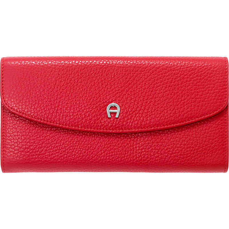 Leather Banknote- and card case burnt red - Wallets - Women - AIGNER