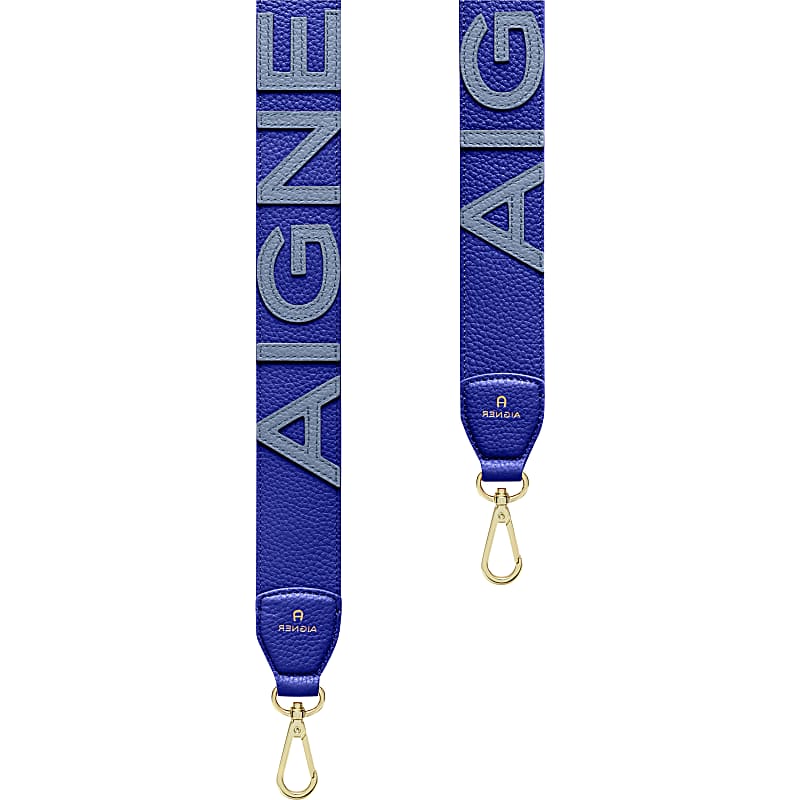 Logo Schulterriemen 100 cm Luxe Blue - Lederaccessoires - Damen 