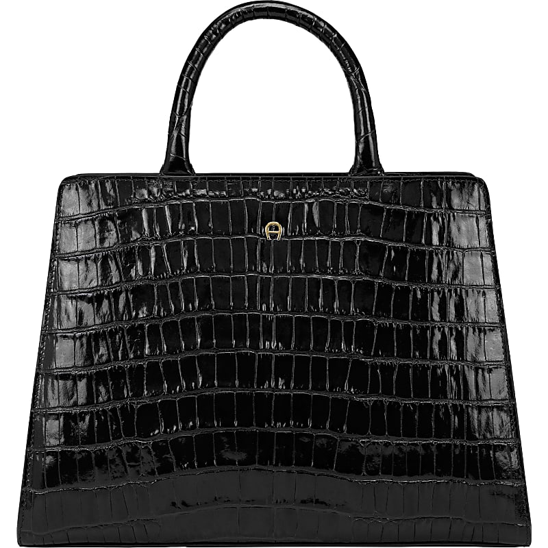 Cybill Coccodrillo Handtasche M Cognac Brown - Taschen - Damen 