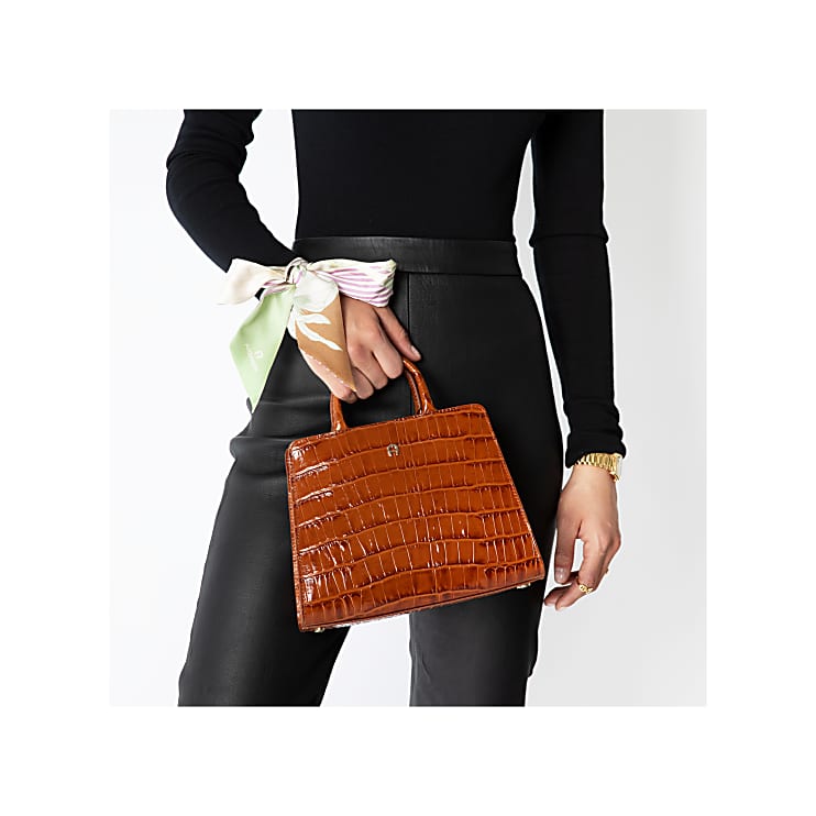 Etienne aigner crocodile handbag deals