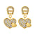 A-Logo earrings with heart