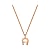Necklace with ornamented A-Logo Pendant Rosegold