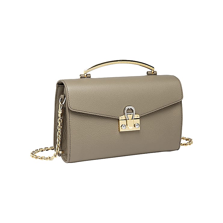 mina large logo shoulder bag