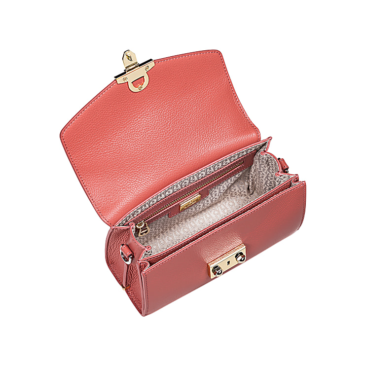 mina large logo shoulder bag