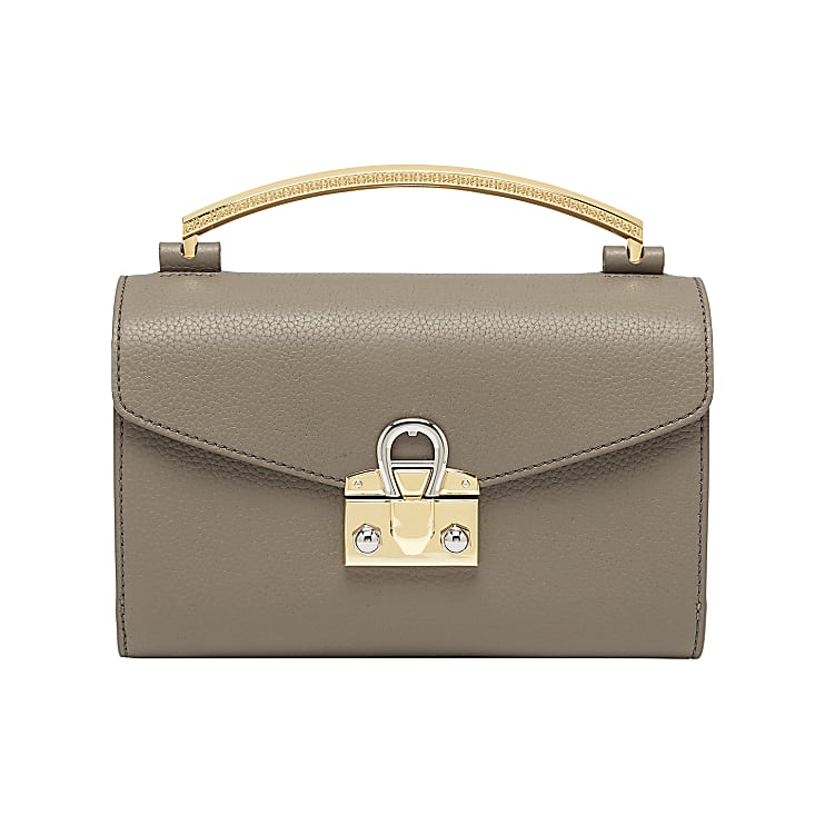 mina large logo shoulder bag