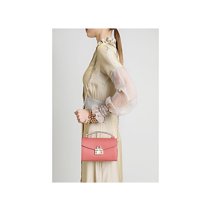 mina large logo shoulder bag