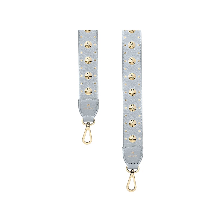 Lederriemen mit Nieten grau - AIGNER Club