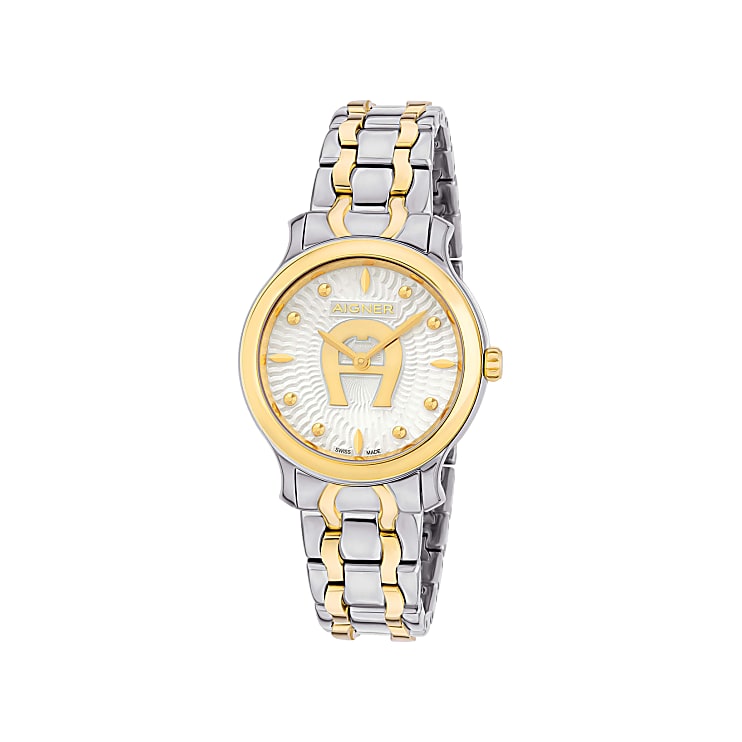 Ladies Watch Como Gold Silver Multicolour Aigner