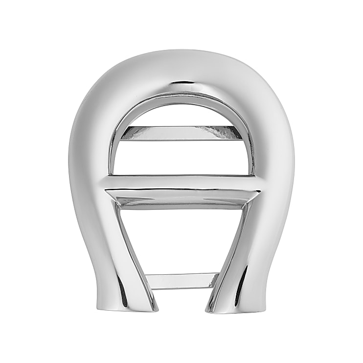 Aigner Logo Clip For Scarves Silver Aigner