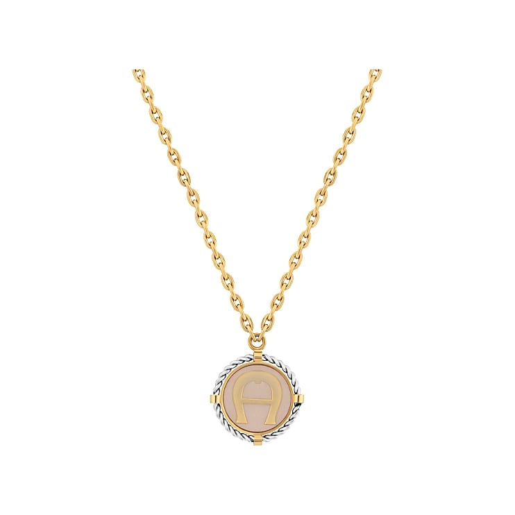 necklace gold with A-logo charm