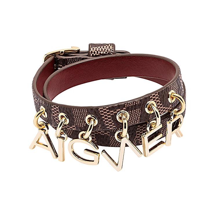 Fashion Armband Aigner antic Lederaccessoires Damen AIGNER Club