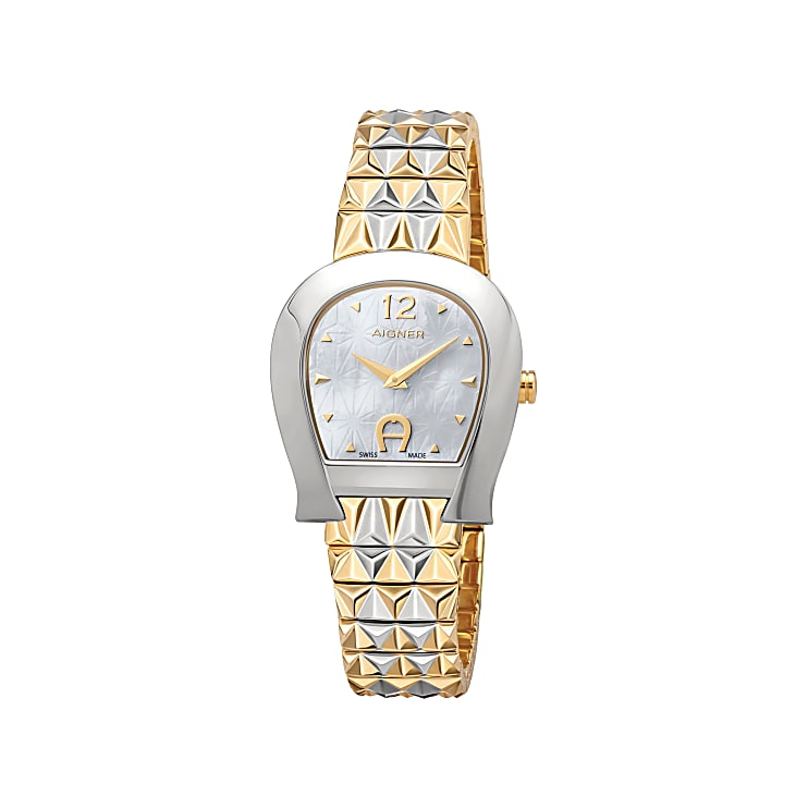 Damenuhr Carrara Silber Gold Multicolour Uhren Damen Aigner