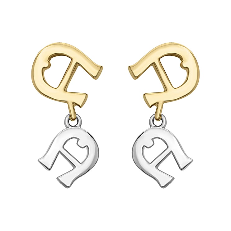 Ohrringe A-Logo Gold und Silber
