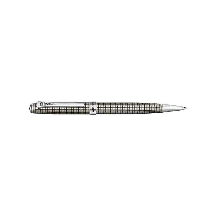 Pen with checkered pattern