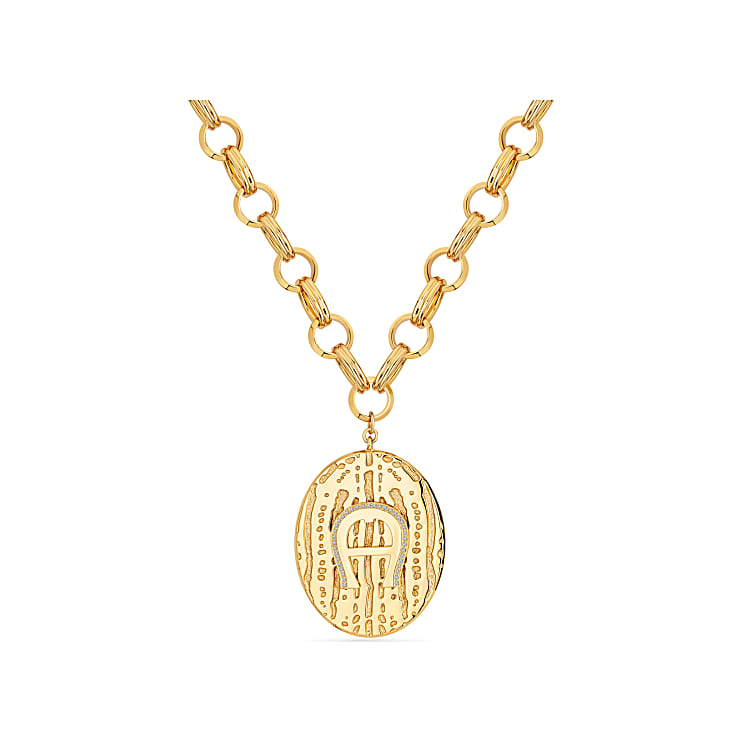 Necklace with logo pendant