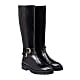 Ava knee high boots with logo buckle