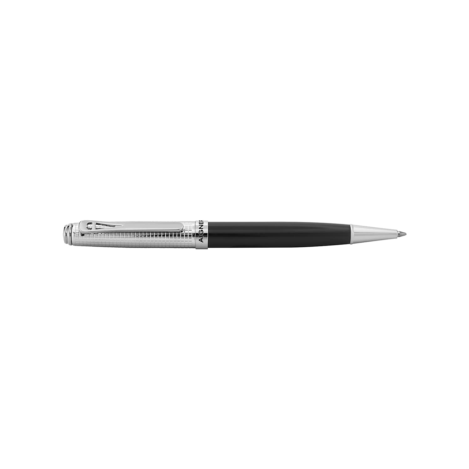 Pen black with checkered pattern