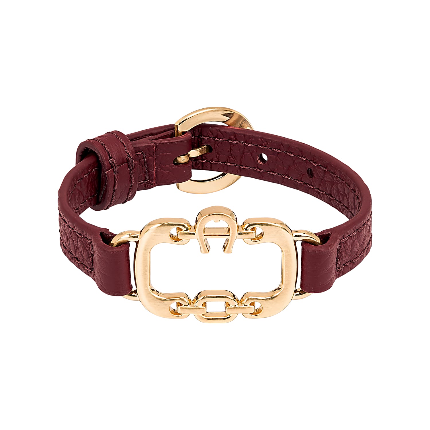 Leather bracelet with Logo