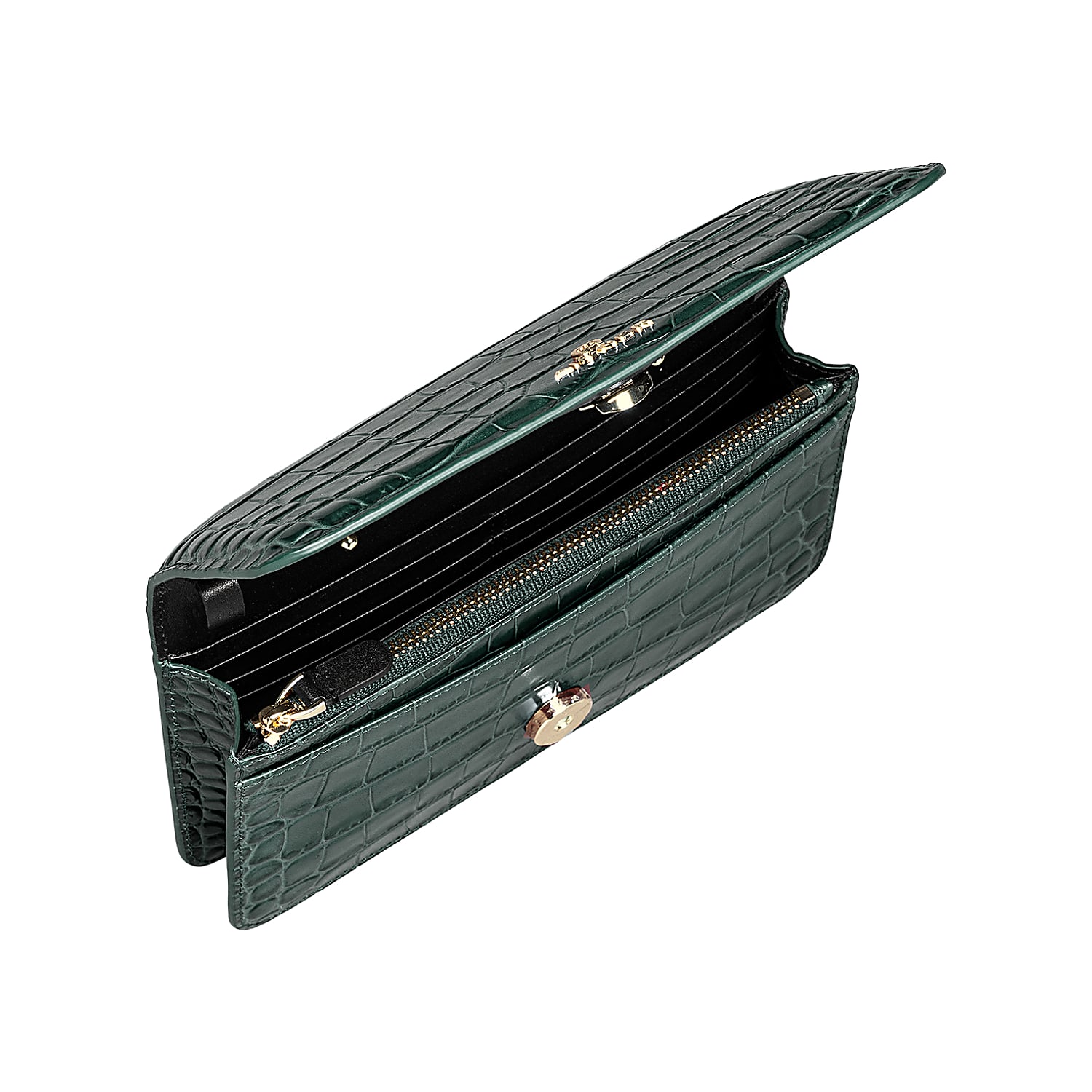 Fashion Wallet with chain croco