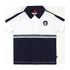 Boys Polo Shirt Blue-White