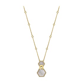 Necklace with Hexagon Gold