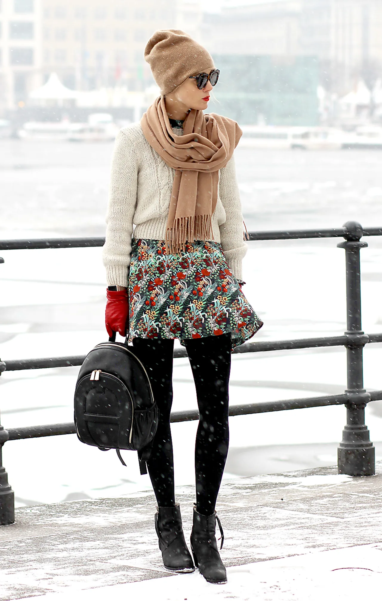 aigner backpack nylon