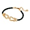 A-Logo Armband Gold-Grün