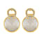 A-Logo Earrings with MOP Gold