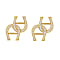 Double Logo Earrings gold