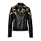 Embroidered Leather Jacket