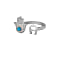 A-Logo Ring Silber