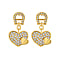 A-Logo earrings with heart