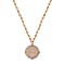 necklace rosegold with A-logo charm