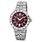 mens' watch Trieste Silver-Burgundy