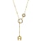 A-Logo Halskette mit Hexagon Gold