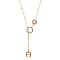 A-Logo Halskette mit Hexagon Rosègold