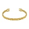 Armreif mit Triangle Muster und Logo Gold