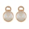 A-Logo Earrings with MOP Rosegold