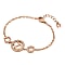 Bracelet with A-Logo and Horseshoes Rosegold