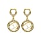 Earring with round a-Logo and Horsehoes Silver