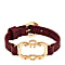 Armband aus Leder mit Logo