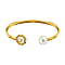 Bangle with pearls and A-Logo