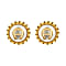 Pearl earrings with A Logo