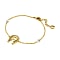 Bracelet with horseshoe and pearls gold