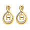 Ohrringe Infinity mit A-Logo Gold