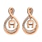 Ohrringe Infinity mit A-Logo Rosègold