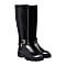 Ava knee high boots with logo buckle