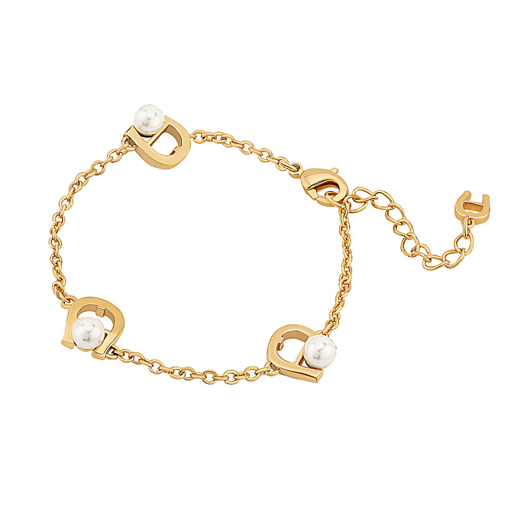 A-logo bracelet with pearls gold - AIGNER